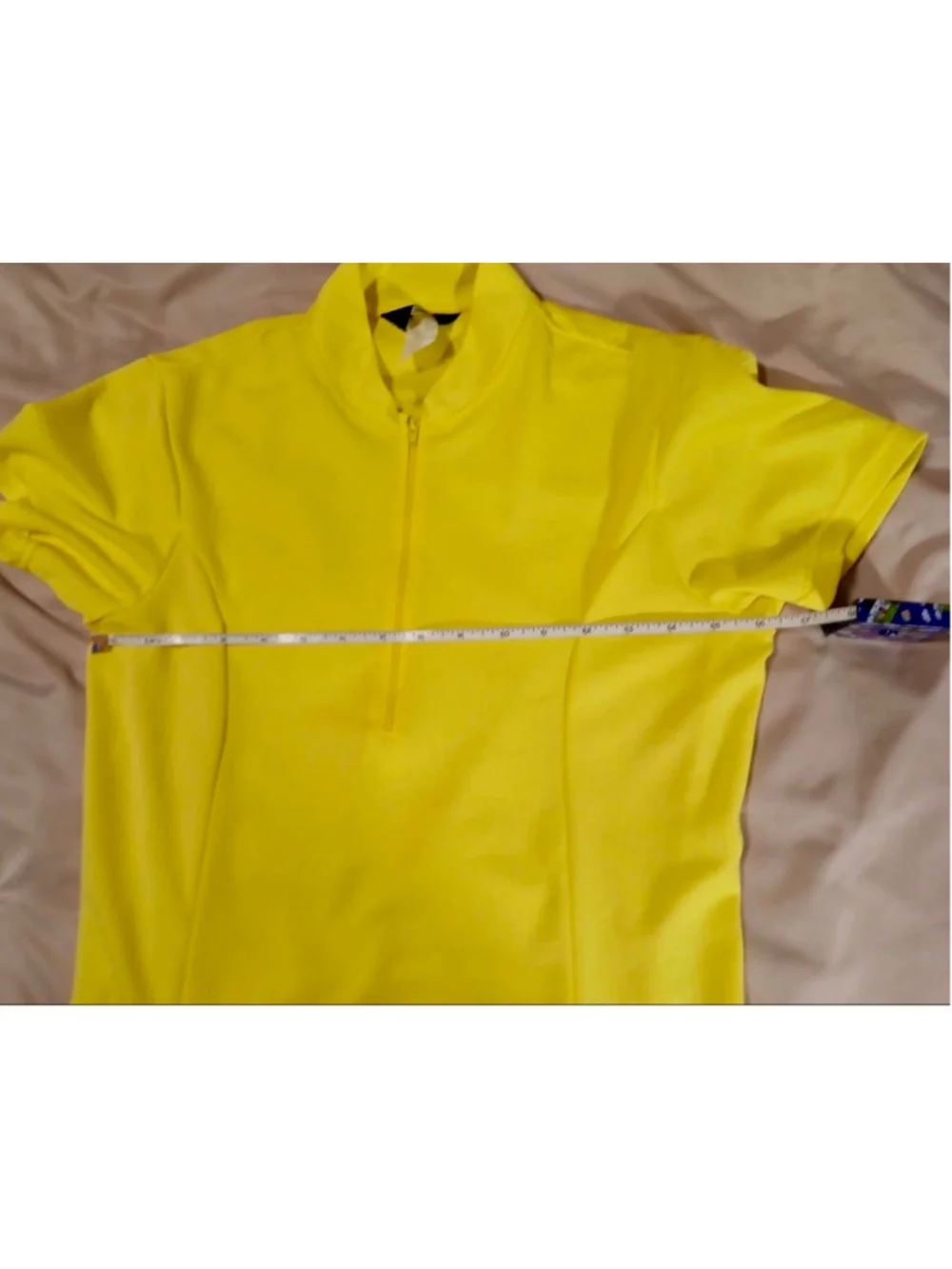 Canari Women's Small Cycling Jersey – Yellow Half Zip -INV77 - b2
